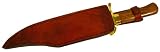 Trademark Brass Wood Stainless Steel Primitive Bowie Knife