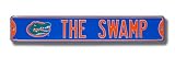 FLORIDA GATORS THE SWAMP w/Gatorhead logo AUTHENTIC METAL STREET SIGN (6 X 36)