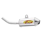 02-10 YAMAHA YZ125: FMF POWERCORE 2 SHORTY SILENCER - 2-STROKE (BRUSHED ALUMINUM) by FMF