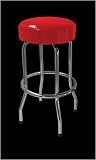 Barstool Single Foot Ring wout Swivel Solid Red