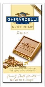 Ghirarelli Chocolate Luxe Milk Chocolate Bar with Crisp, 2.81 oz by Ghirardelli