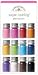 Doodlebug Sugar Coating Glitter Assortment, 5 Gram Bottles, 12/Pkg