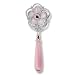 Sterling Silver, Mother-of-Pearl, Ruby and Pink Fiber Optic Pin/Pendant by Sajen