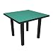 Polywood Euro All-Weather Dining Table, Black