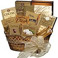 Golden Elegance Gourmet Food Gift Basket by ArtofAppreciation.com