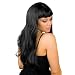 Per�cke elegant chique schwarz lang Haar