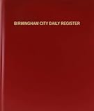 BookFactory® Birmingham City Daily Register - 120 Page, 8.5"x11", Red Hardbound (XLog-120-7CS-A-L-Red(Birmingham City Daily Register))