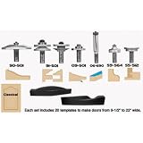 Buy 00-110A, 8-Piece Ogee Arched Door Classic Template Router Bit System With FREE... by infinity Tools