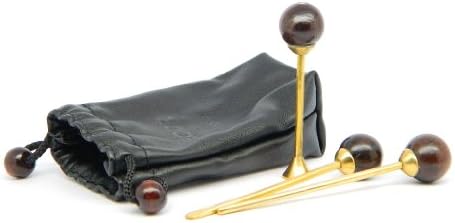 Dr. Watson - Tobacco Pipe Tool Set, Cleaning kit with Tamper Reamer and Poker, Handmade from Brass and Solid Wood, Comes with pouch