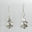 Cute Turtle Dangle Earrings in Sterling Silver, #9495