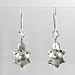 Cute Double Sided Puffy Turtle Dangle Earrings in Sterling Silver, #9495