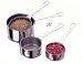 Amco 4-Piece Stainless Steel Measuring Cup Set