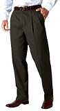 Docker's Men's Pleated Never Iron Cotton Khaki, Olive Drab, 30x32