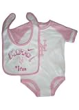New York Mets Baby Girl Creeper and Bib Set