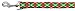 Mirage Pet Products Christmas Argyle Nylon Ribbon Leash 1 inch wide 6ft Long