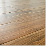 Glueless Locking Strand Woven Bamboo Floors Carbonized
