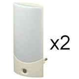 HARTIG + HELLING-Lot de 2 Veilleuses a LED - Allumage et Arret Automatique - Economique - Surveillance Bebe Securite Enfant