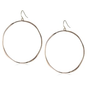 gorjana G Ring Rose Gold-Tone Circle Earrings