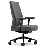 31glchvleXL. SL160  Siento Executive Desk Chair by Steelcase  Ebony Leather & Polished Aluminum Frame  Authorized Steelcase Retailer