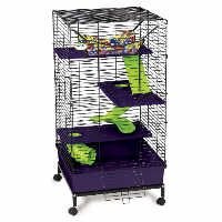 Super Pet My First Home Deluxe Multi-Level Pet Home with Casters