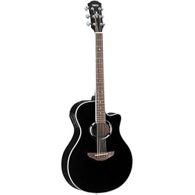Yamaha APX500 - Nero Thinline Acoustic / Electric Guitar Spaccato piezoelettrici