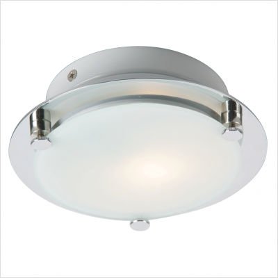 ET2 Lighting E20533-09 Piccolo 1-Light Flush/Wall Mount, Caribbean Palm with Frost White