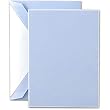 White Bordered Cambridge Blue Small Cards