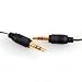 Neewer Retractable 3.5mm Aux Auxiliary Cord for 3.5 mm headphone jack Devices-Black