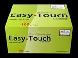 Easy Touch Insulin Grade 1cc x 29g x 1/2-100 count