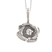 14k Rose, Yellow, or White Gold Diamond Rose Pendant (.03 cttw, J Color, I2 Clarity), 18
