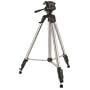 Sunpak Platinum Plus 74" Heavy-Duty Tripod with Three Way Pan Head & Quick Release and Soft Case, Metallic Silver, Supports 11 lbs.
