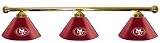 San Francisco 49ers Pool Table Light - Brass Bar