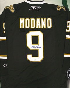 Mike Modano Signed Dallas Stars Black Reebok Premier Jersey
