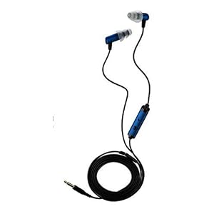 Etymotic Research HF2 Hands-Free Earphone Headset with Microphone (Cobalt Blue, iPhone... by 