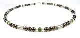 Men's Gemstone Necklaces: Beaded Necklaces: Citrine, Jade, Smokey Quar...