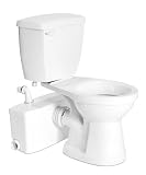 Saniflo Saniplus Macerating Bathroom Pump with White Round Toilet