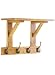 Kitchen & Housewares : DARTMOUTH - Solid Wood Wall Coat Hooks / Storage Rack - Natural