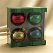 Club Pack of 24 Shiny Multi-Color Glass Ball Christmas Ornaments 3.25"