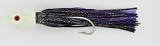 Jamfab Jigs 16oz Dual Pull Jig with Vinyl Skirt Glow Head Black Over Purple