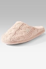 Per Una Cable Knit Mule Slippers [T82-6227-S]