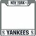 New York Yankees Chrome License Plate Frame