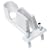 ClosetMaid SuperSlide Shelf and Hanging Bar Wall Bracket, White #6609