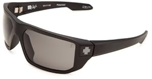 Spy Optic Mccoy 673012374135 Polarized Wrap Sunglasses,Matte Black Frame/Grey Polarized Lens,One Size