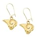 14K Yellow St. Louis Rams NFL Logo Dangle Earrings