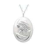 Sterling Silver Mother and Baby Locket
