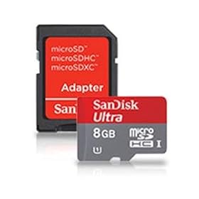 8GB ULTRA MicroSDHC (SDSDQUI-008G-A11) -