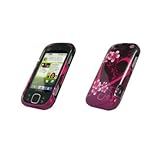 Premium Pink Hearts and Flowers Design Snap-On Cover Hard Case Cell Phone P ....