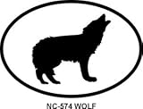WOLF Oval Bumper Sticker