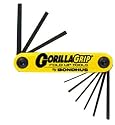 Bondhus 12550 GorillaGrip« Set of 12 Hex Fold-up Keys, sizes 5/64-5/32-Inch & 1.5-5mm