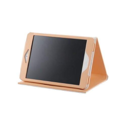ELECOM ソフトレザーケース iPad mini対応 三つ折りタイプ ツートンカラー ホワイト TB-A12SLC3WH